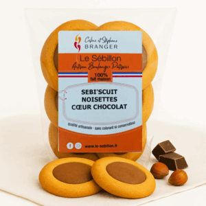 Sébi&rsquo;scuits noisette-cœur chocolat